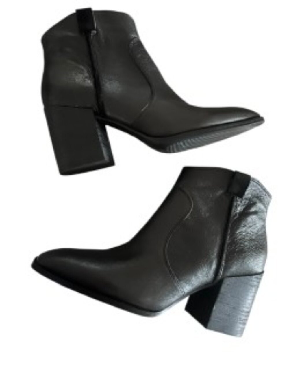Vionic Regan Black Leather Ankle Boot 9.5